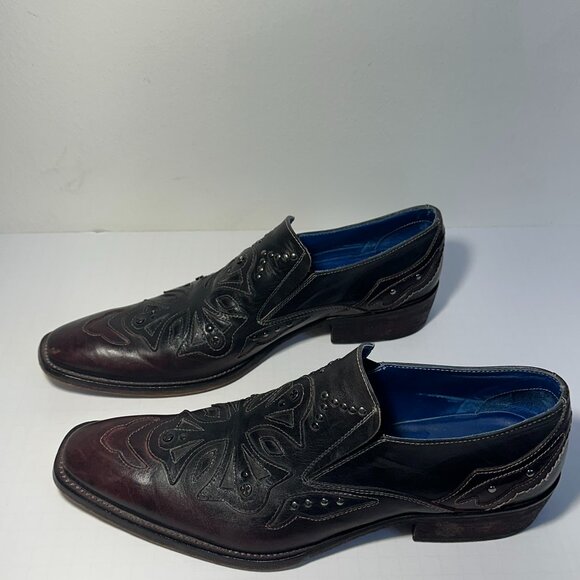 Mark Nason Rock Lives Italian Leather Slip-On Loafers | Men\'s Size 10 | Ox Blood main image 11